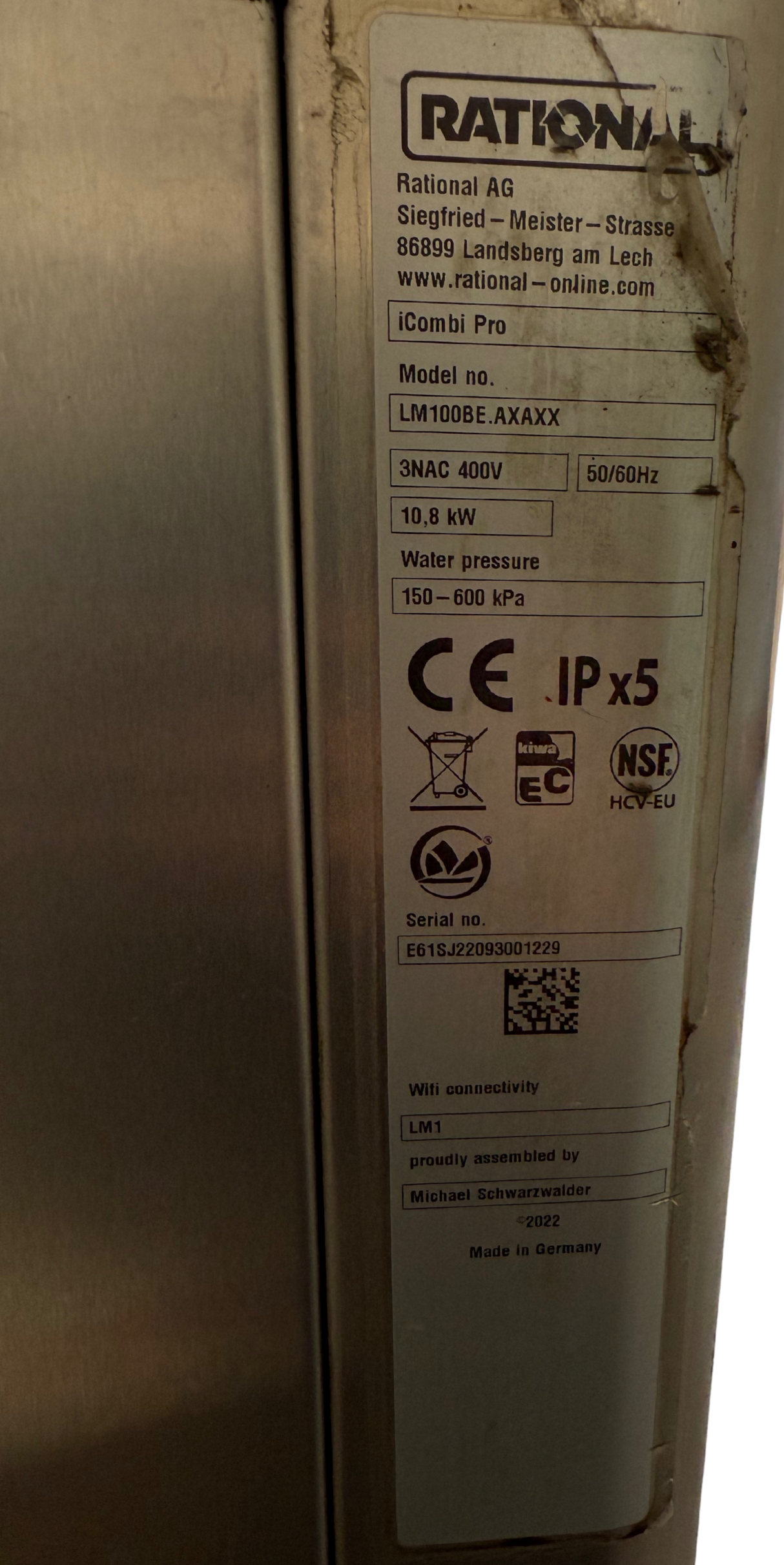 Rational iCombi Pro 6 x 1/1 GN - Electric