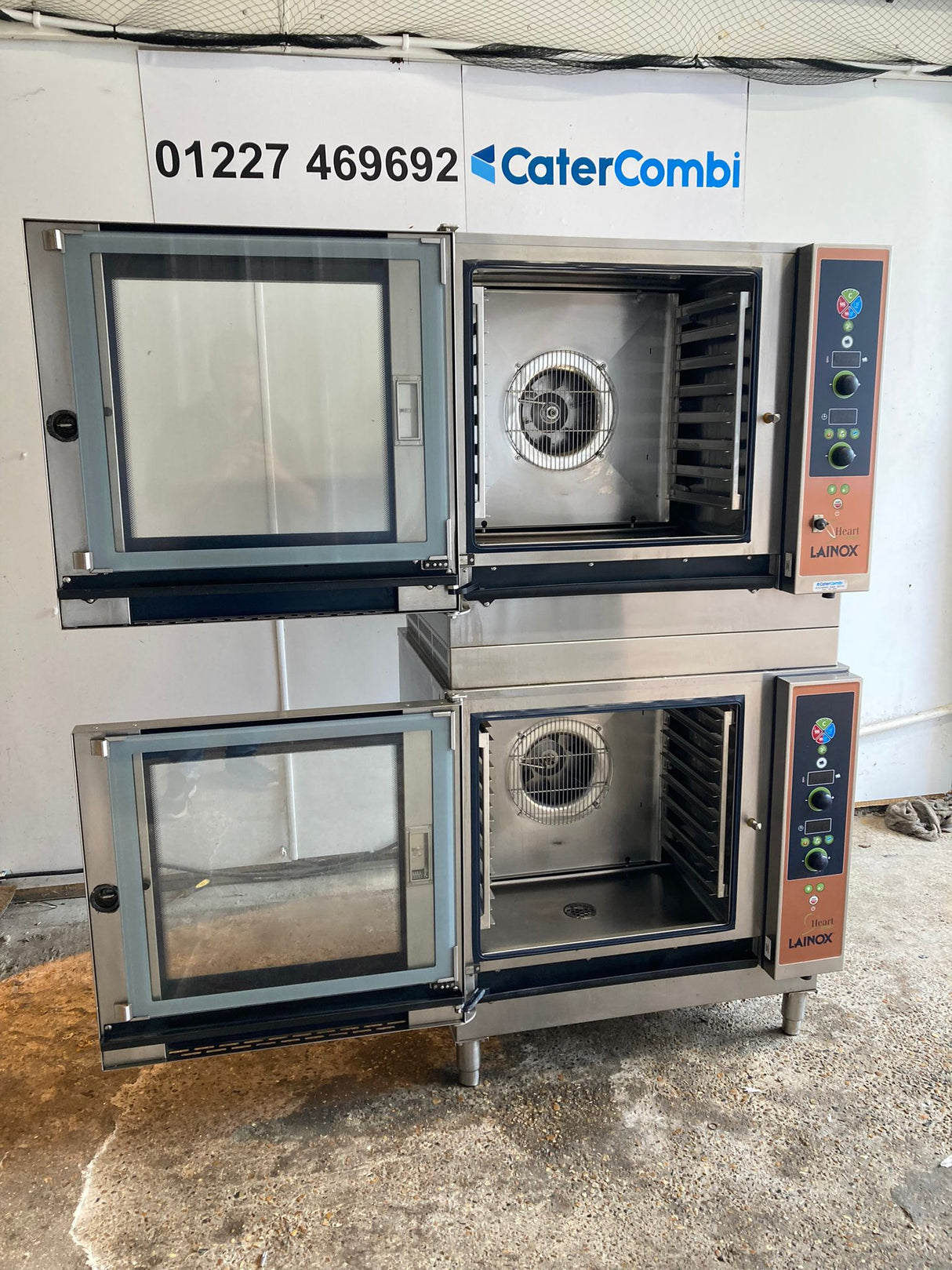 Lainox Heart Green 2 x 8 Grid Stacked Ovens LPG