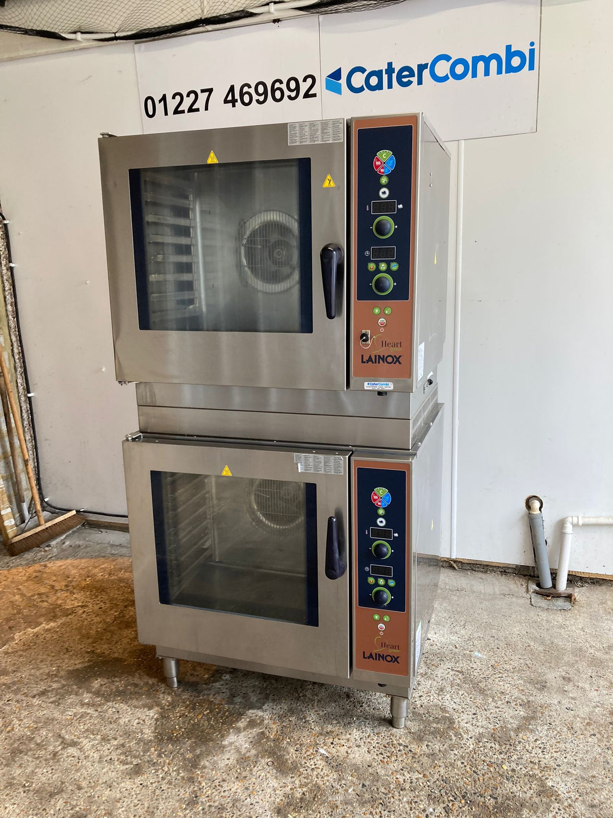 Lainox Heart Green 2 x 8 Grid Stacked Ovens LPG