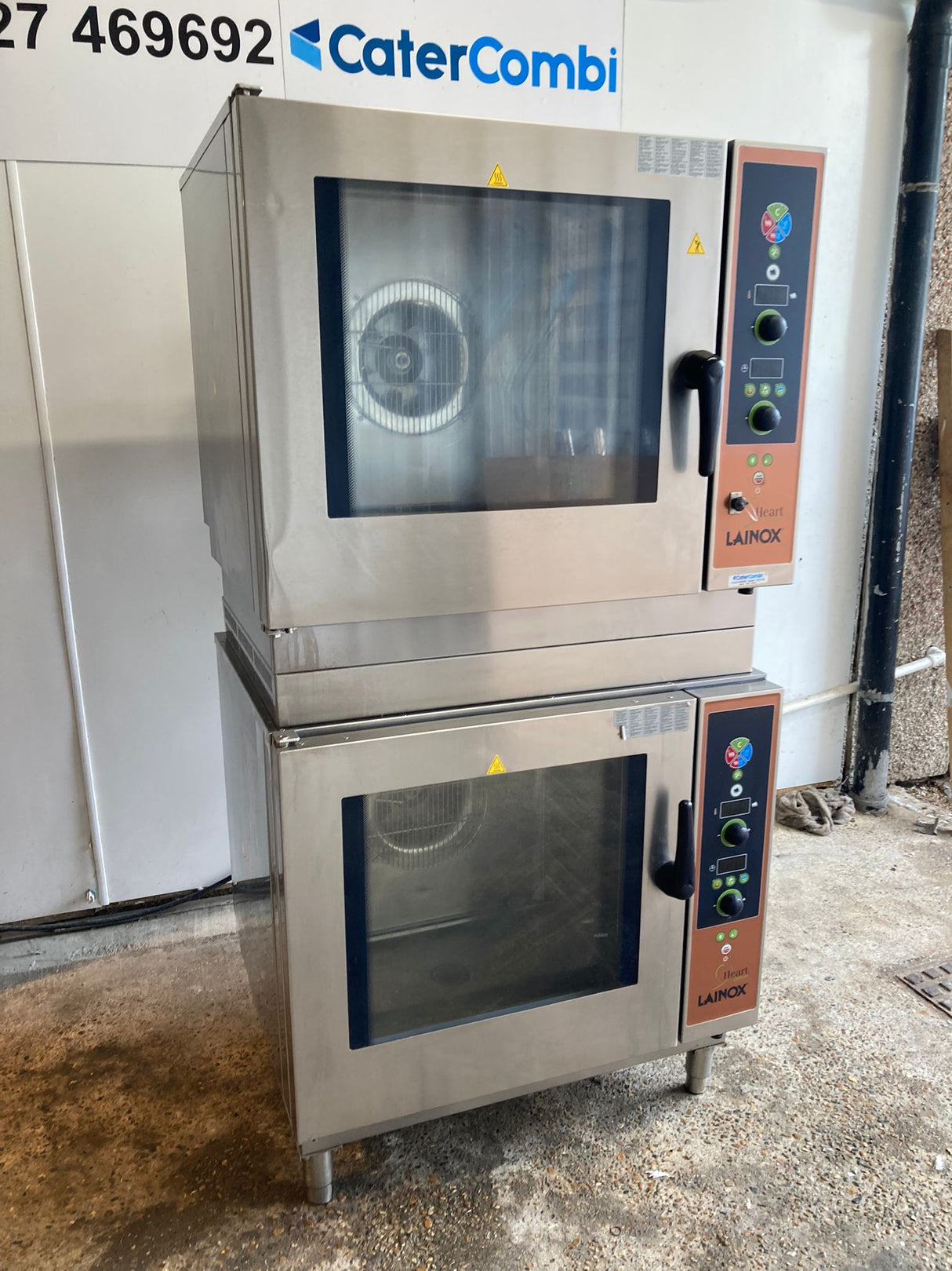 Lainox Heart Green 2 x 8 Grid Stacked Ovens LPG
