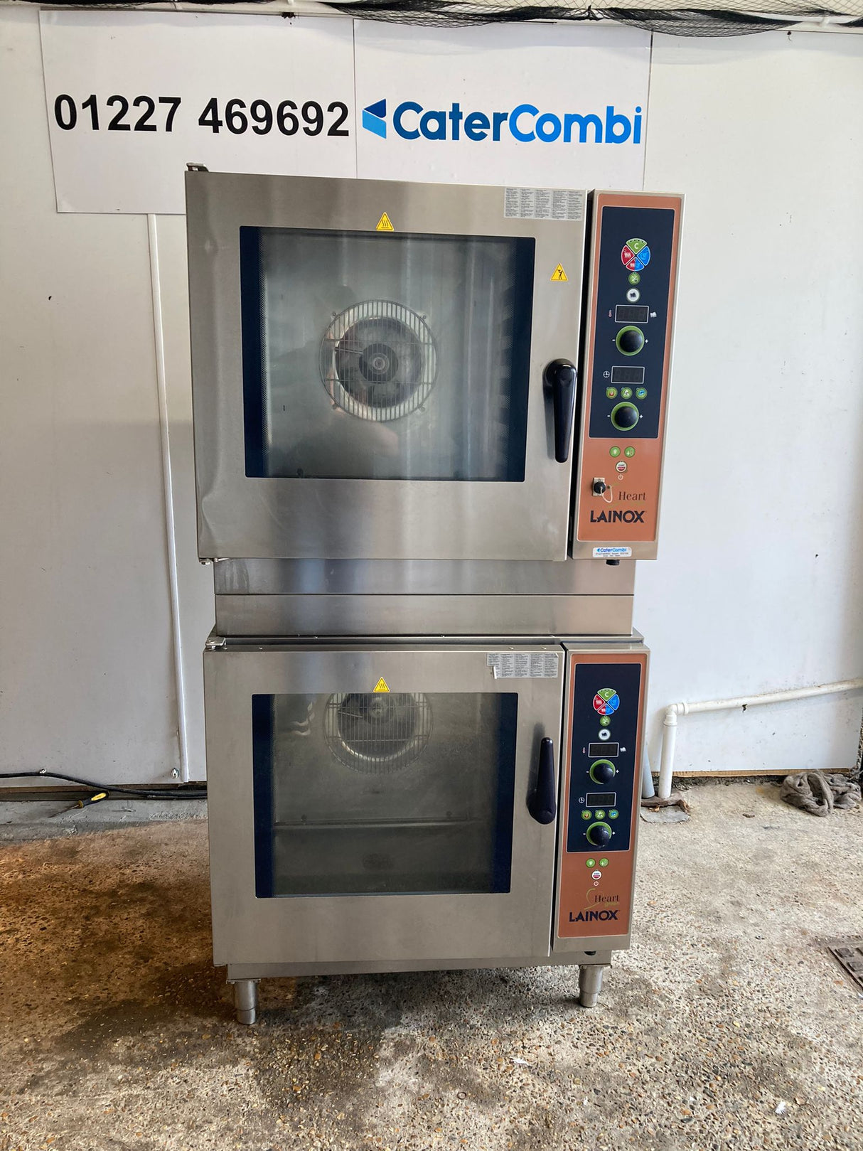 Lainox Heart Green 2 x 8 Grid Stacked Ovens LPG