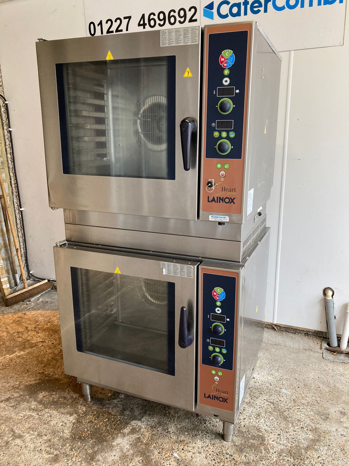 Lainox Heart Green 2 x 8 Grid Stacked Ovens LPG
