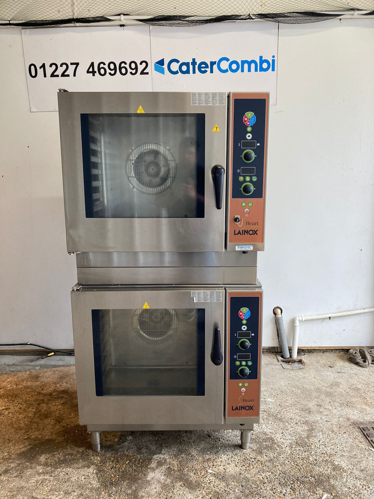 Lainox Heart Green 2 x 8 Grid Stacked Ovens LPG