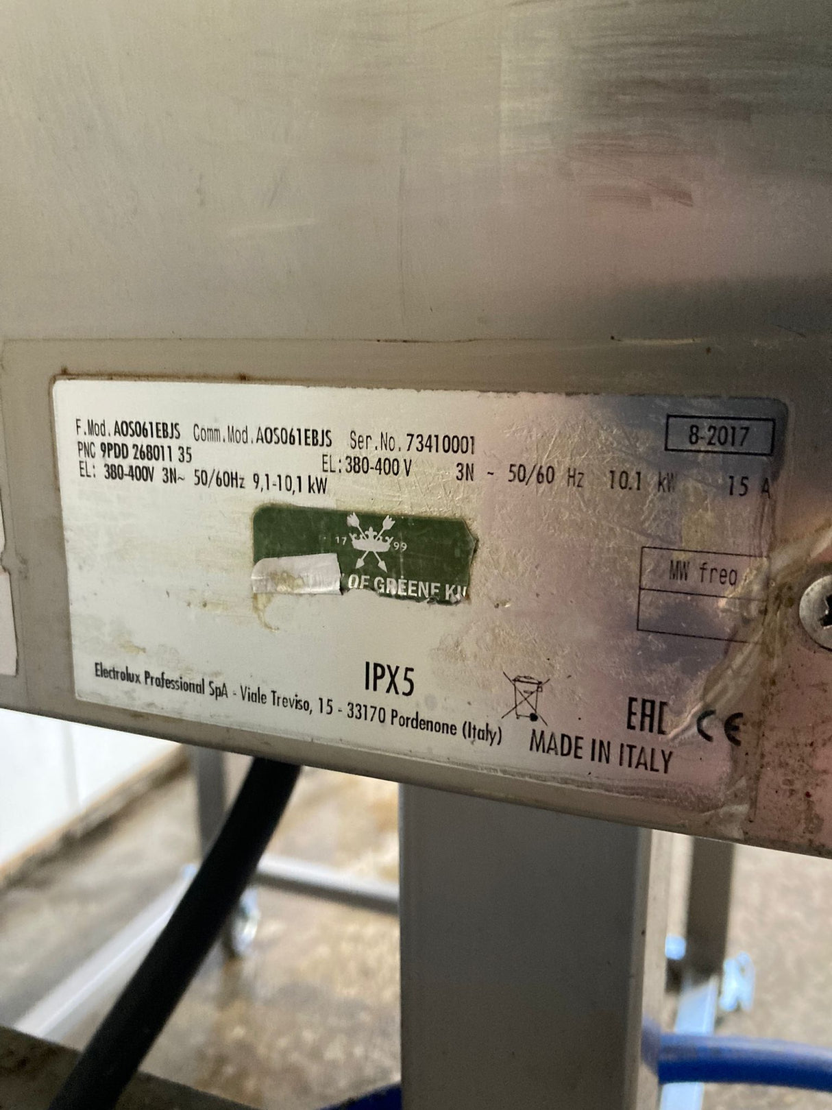 Electrolux Air-O-Steam Touchline 6 Grid Electric 3 Phase