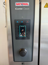 Rational iCombi Classic 10 Grid Electric with left hand door and upgraded stand