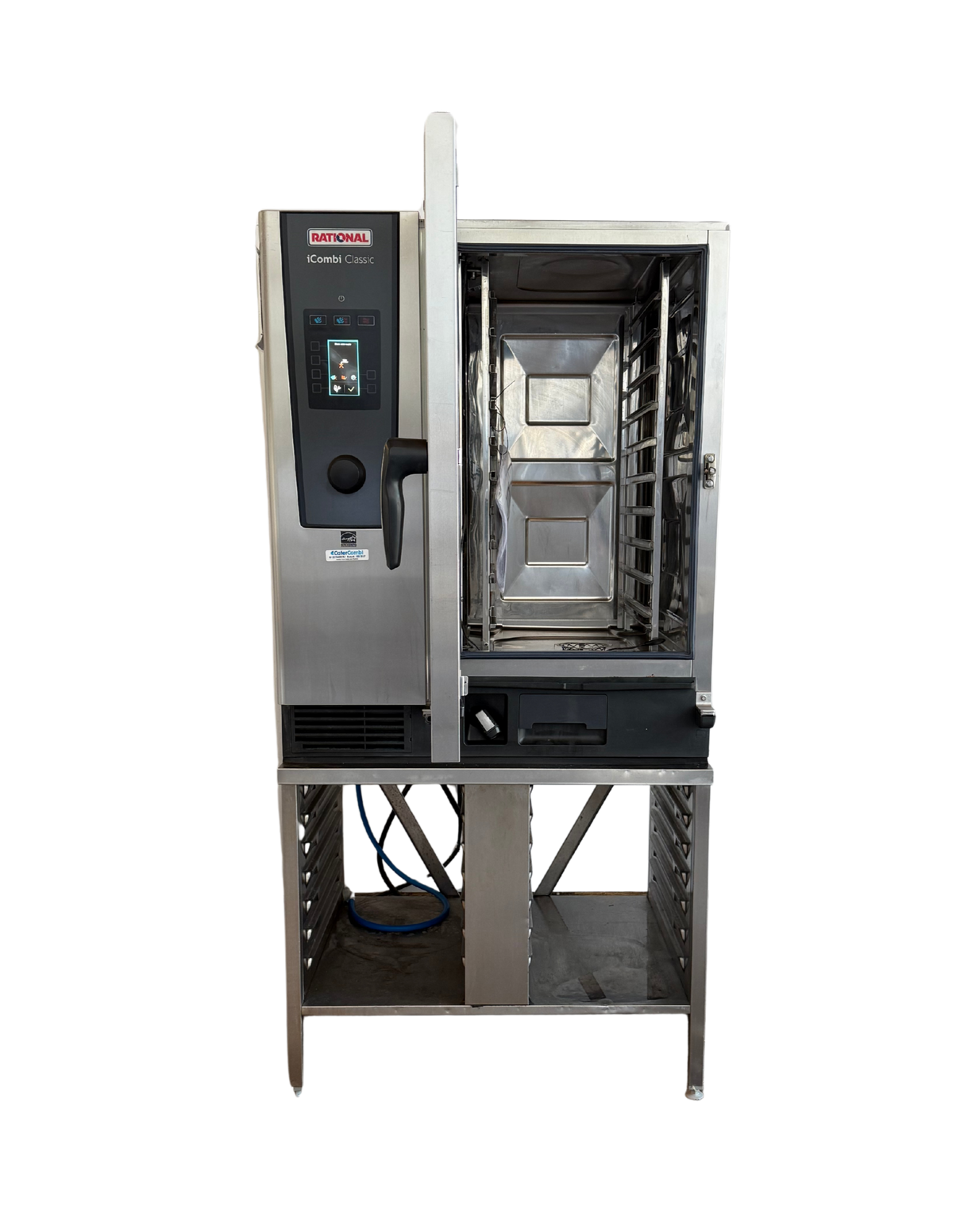 Rational iCombi Classic 10 Grid Electric with left hand door and upgraded stand