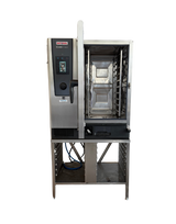 Rational iCombi Classic 10 Grid Electric with left hand door and upgraded stand