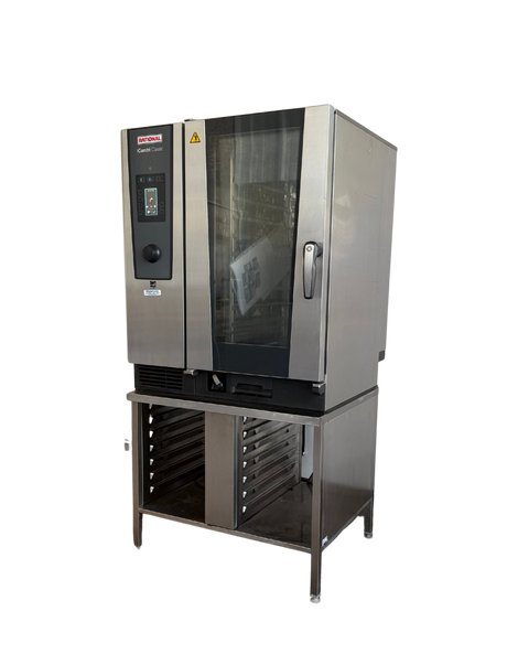 Rational iCombi Classic 10 Grid Electric with left hand door and upgraded stand