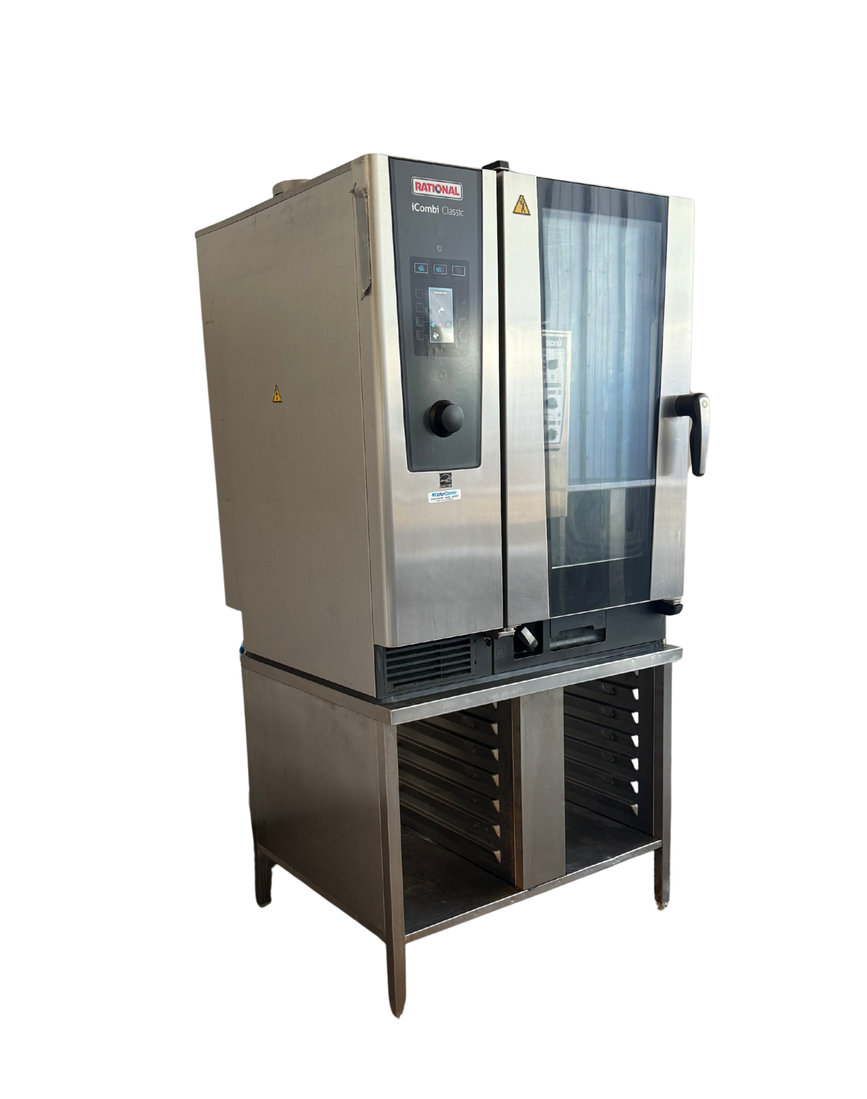 Rational iCombi Classic 10 Grid Electric with left hand door and upgraded stand