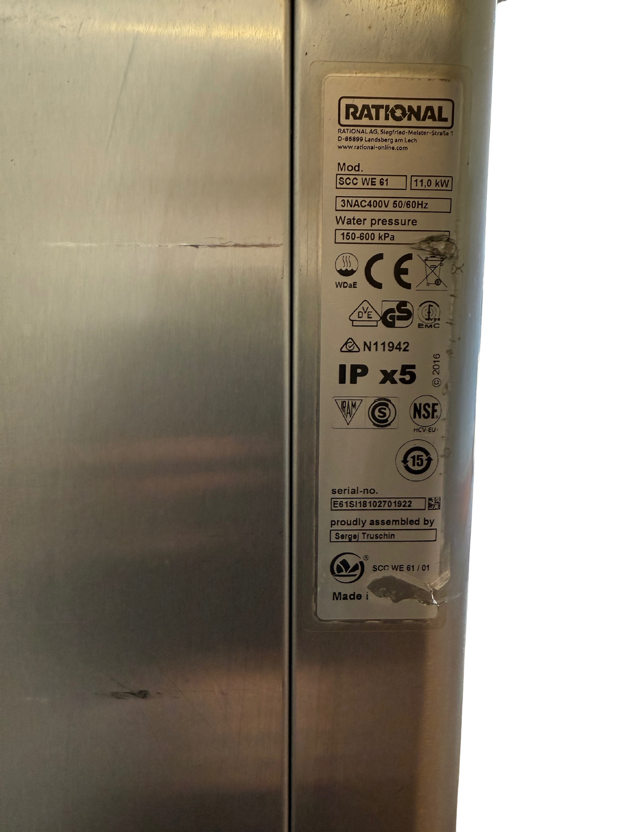 Rational SCC WE 6 Grid 3 Phase Electric With Reverse Hinge Door