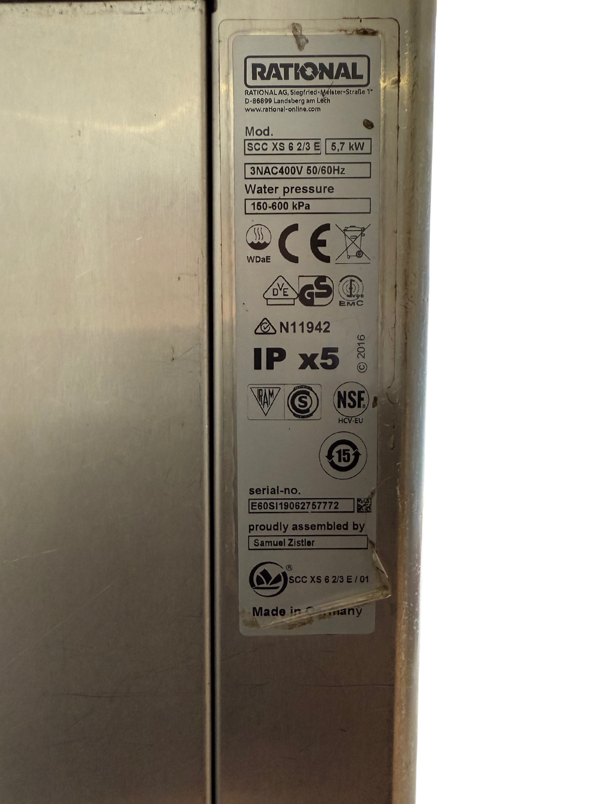 Premium Refurbished Rational SCC White Efficiency XS Oven – Supplied by CaterCombi