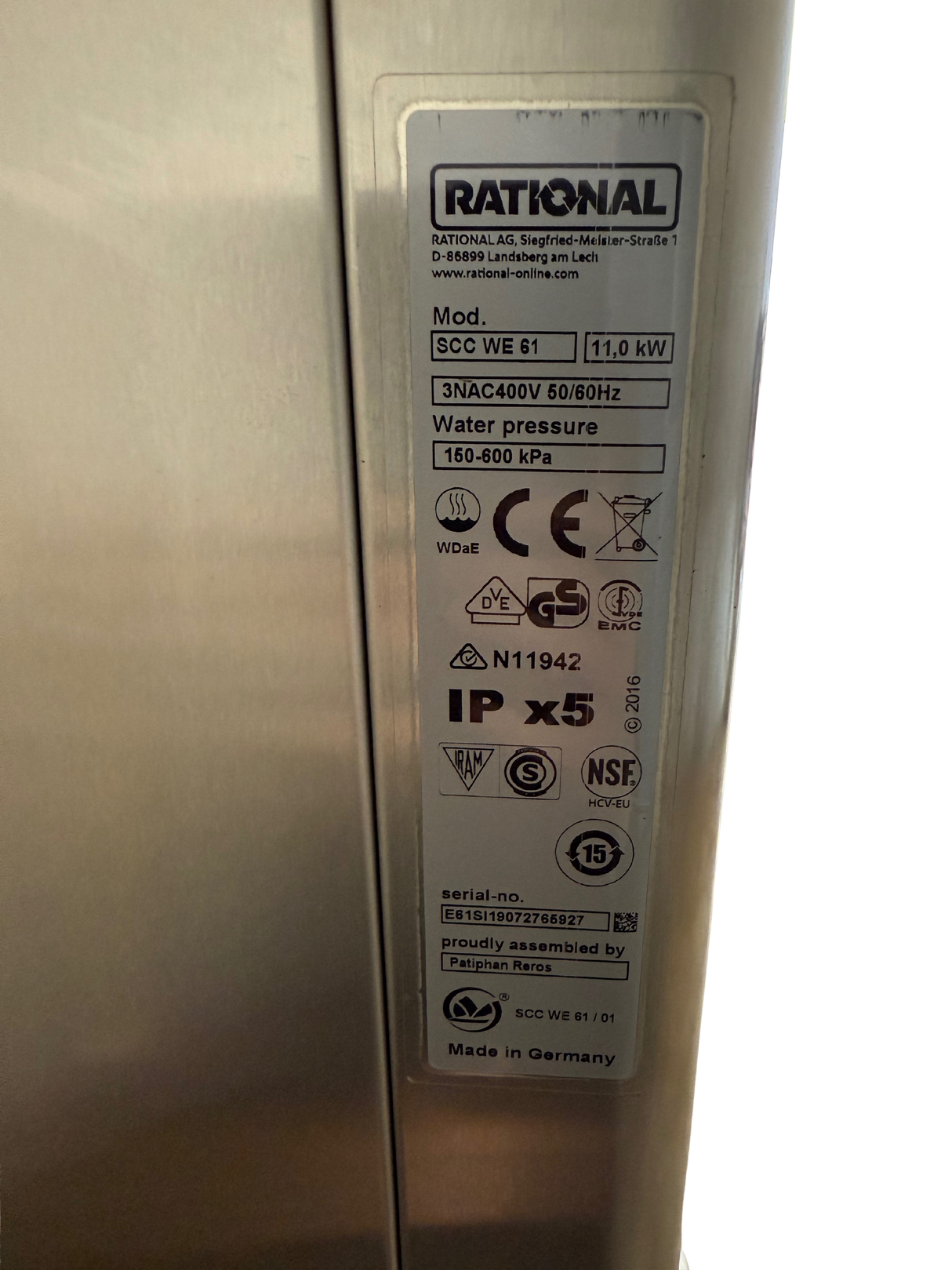 Rational SCC WE 2 X 6 Grid Electric 3 Phase Stacked Ovens