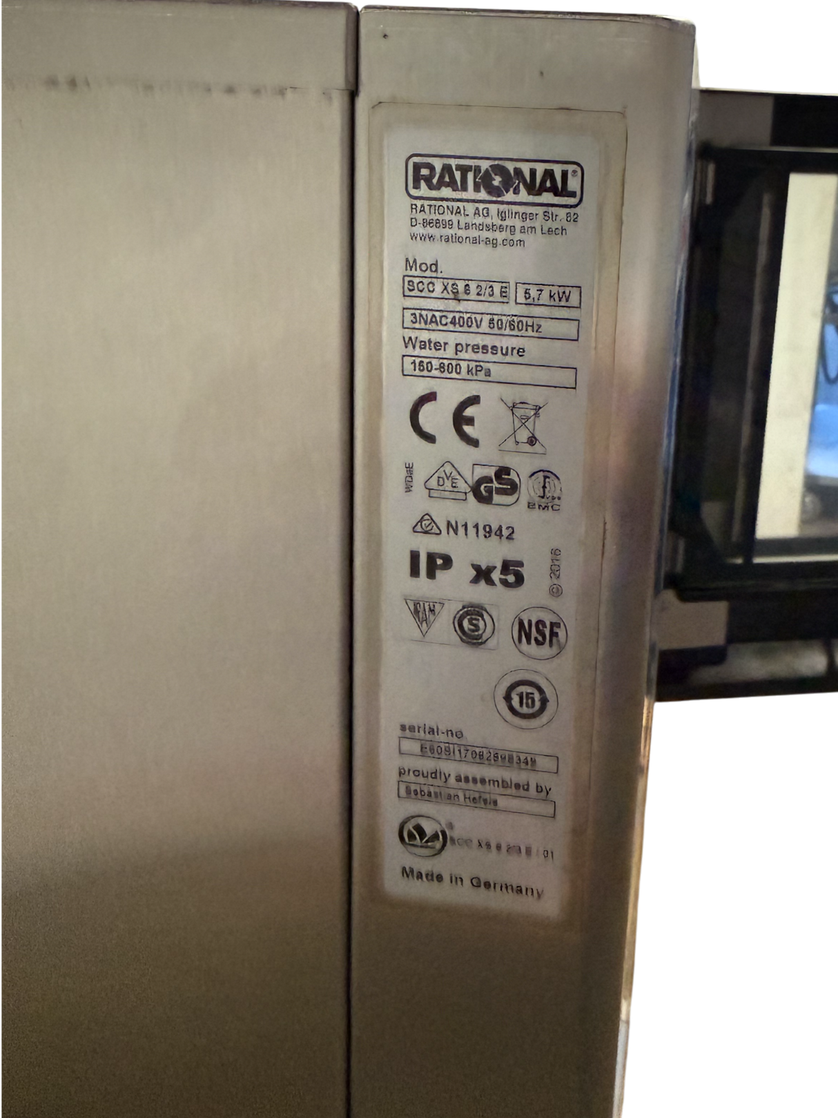 Rational SelfCookingCenter® White Efficiency XS Electric