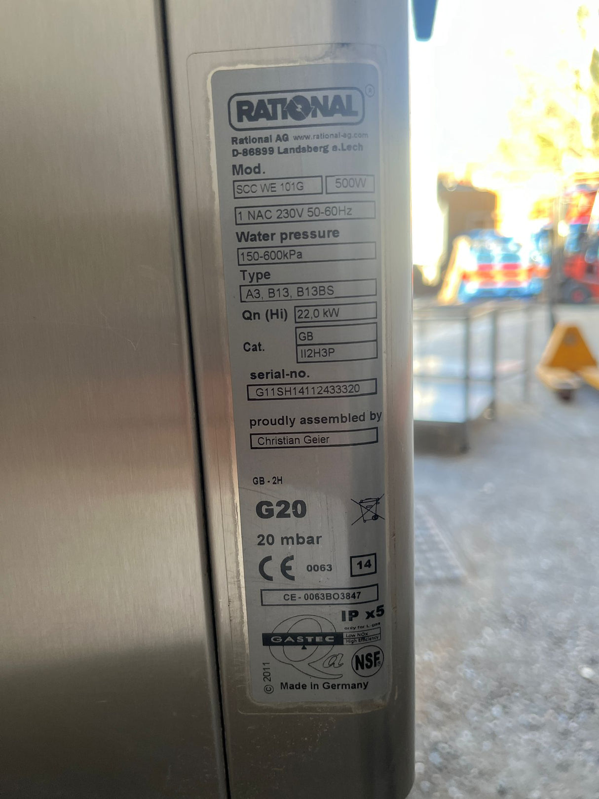 Rational SelfCookingCenter® WhiteEfficiency 10 x 1/1 GN Gas